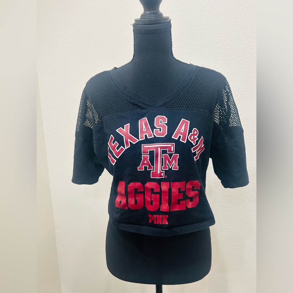 PINK Victoria's Secret Texas A&M Crop Top‎